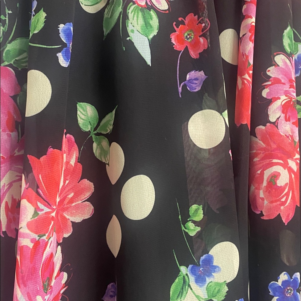 Hell Bunny Black Floral Asymmetrical Dress - Picture 3 of 5